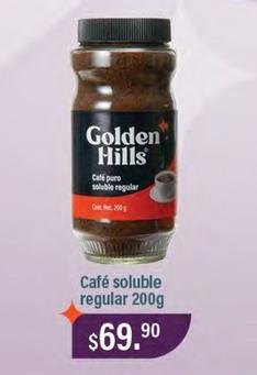 Oferta de Golden Hills - Café Soluble Regular por $69.9 en La Comer