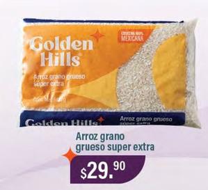 Oferta de Golden Hills - Arroz Grano Grueso Súper Extra por $29.9 en La Comer