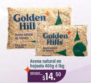 Oferta de Golden Hills - Avena Natural En Hojuela por $14.5 en La Comer