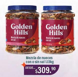 Oferta de Golden Hills - Mezcla De Nueces Con Sal por $309.9 en La Comer