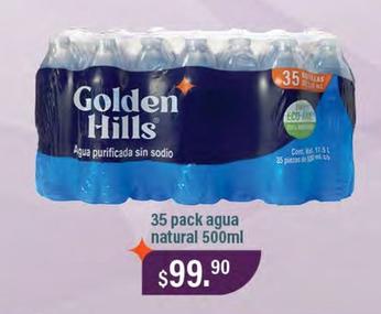 Oferta de Golden Hills - 35 Pack Agua Natural por $99.9 en La Comer