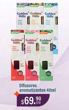 Oferta de Golden Hills - Difusores Aromatizantes 40ml por $69.9 en La Comer