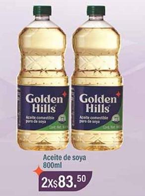 Oferta de Golden Hills - Aceite De Soya por $83.5 en La Comer