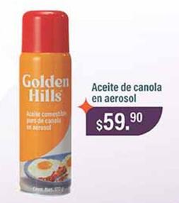 Oferta de Golden Hills - Aceite De Canola En Aerosol por $59.9 en La Comer