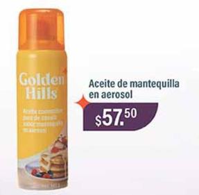 Oferta de Golden Hills - Aceite De Mantequilla En Aerosol por $57.5 en La Comer