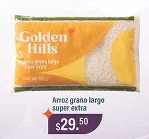 Oferta de Golden Hills - Arroz Grano Largo Super Extra por $29.5 en La Comer