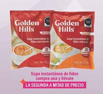 Oferta de Golden Hills - Sopa Instantánea De Fideo Compra Una Y Llevate en La Comer