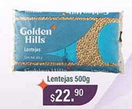 Oferta de Golden Hills - Lentejas por $22.9 en La Comer