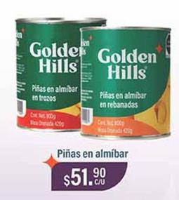 Oferta de Golden Hills - Piñas En Almíbar por $51.9 en La Comer