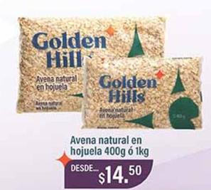 Oferta de Golden Hills - Avena Natural En Hopela por $14.5 en La Comer