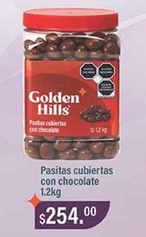 Oferta de Golden Hills - Pasitas Cubiertas Con Chocolate por $254 en La Comer