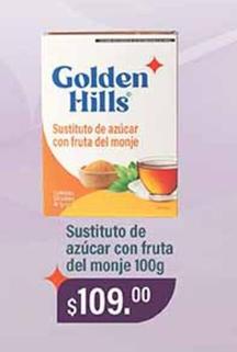 Oferta de Golden Hills - Sustituto De Azucar Con Fruta Del Monje por $109 en La Comer