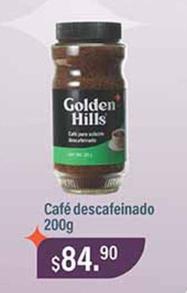 Oferta de Golden Hills - Café Descafeinado 200g por $84.9 en La Comer