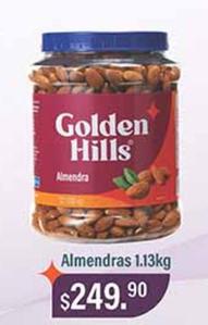 Oferta de Golden Hills - Almendras 1.13kg por $249.9 en La Comer
