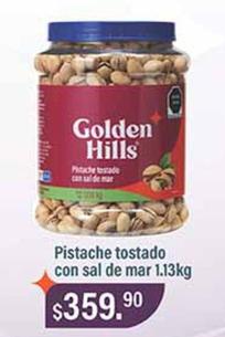 Oferta de Golden Hills - Pistache Tostado Con Sal De Mar 1.13kg por $359.9 en La Comer