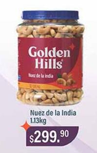 Oferta de Golden Hills - Nuez De La India 1.13kg por $299.9 en La Comer
