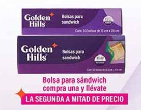 Oferta de Golden Hills - Bolsas Para Sandwich en La Comer