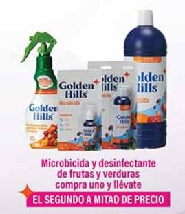 Oferta de Golden Hills - Microbicida Y Desinfectante De Frutas Y Verduras Compra Uno Y Llevate en La Comer