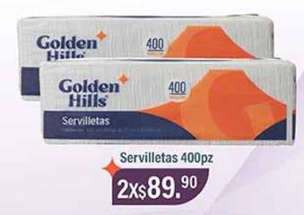 Oferta de Golden Hills - Servilletas por $89.9 en La Comer