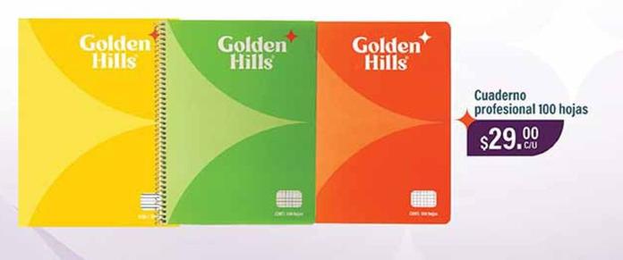 Oferta de Golden Hills - Cuaderno Profesional por $29 en La Comer