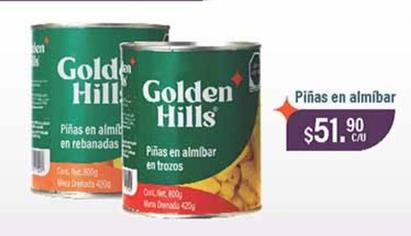Oferta de Golden Hills - Piñas En Almíbar por $51.9 en Fresko