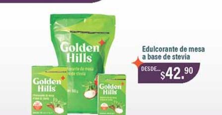 Oferta de Golden Hills - Edulcorante De Mesa A Base De Stevia por $42.9 en Fresko