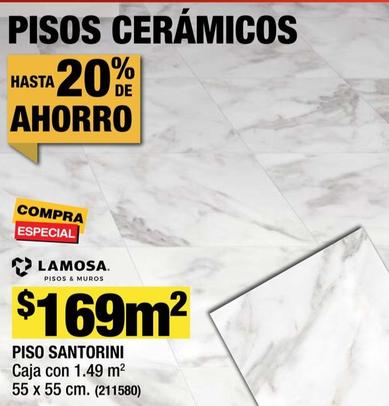 Oferta de Lamosa - Piso Santorini por $169 en The Home Depot