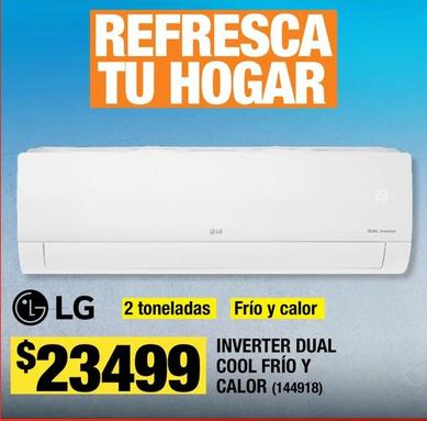 Oferta de LG - Inverter Dual Cool Frío Y Calor por $23499 en The Home Depot