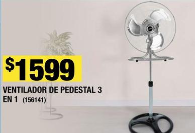 Oferta de Ventilador De Pedestal 3 en 1 por $1599 en The Home Depot
