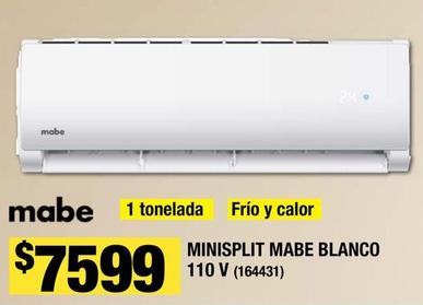 Oferta de Mabe - Minisplit Blanco 110V por $7599 en The Home Depot
