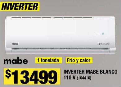 Oferta de Mabe - Inverter Blanco 110 V por $13499 en The Home Depot