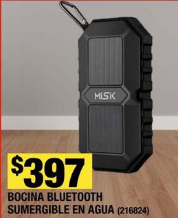 Oferta de Misik - Bocina Bluetooth Sumergible En Agua  por $397 en The Home Depot