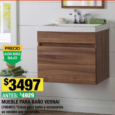 Oferta de Glacier Bay - Mueble Para Baño Vernai por $3497 en The Home Depot