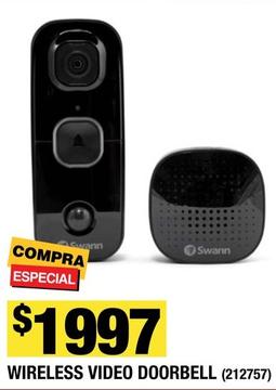 Oferta de Swann  - Wireless Video Doorbell por $1997 en The Home Depot