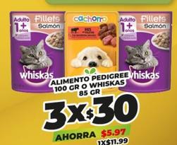 Oferta de Pedigree O Whiskas - Alimento  por $11.99 en Merco