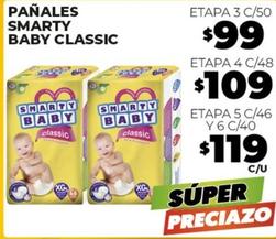 Oferta de Smarty - Pañales Baby Classic por $99 en Merco
