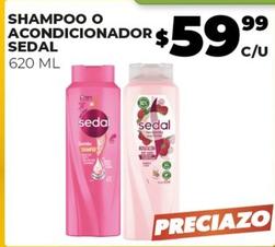 Oferta de Sedal - Shampoo O Acondicionador por $59.99 en Merco