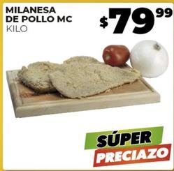 Oferta de Milanesa De Pollo Mc por $79.99 en Merco