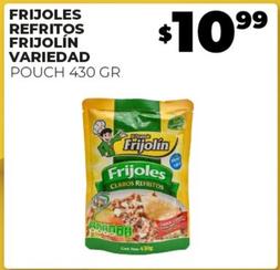 Oferta de Frijolín - Frijoles Refritos por $10.99 en Merco