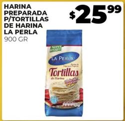 Oferta de La Perla - Harina Preparada P/tortillas De Harina por $25.99 en Merco
