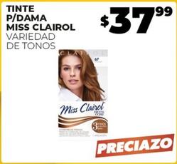 Oferta de Miss Clairol - Tinte P/Dama por $37.99 en Merco