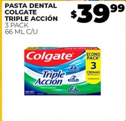 Oferta de Colgate - Pasta Dental Triple Acción por $39.99 en Merco
