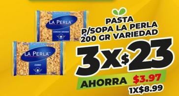 Oferta de La Perla - Pasta P/Sopa por $8.99 en Merco