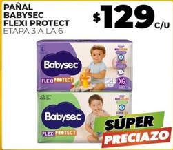 Oferta de Babysec - Pañal Flexi Protect por $129 en Merco