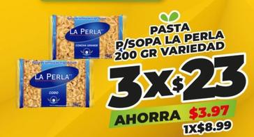 Oferta de La Perla - Pasta P/Sopa por $8.99 en Merco