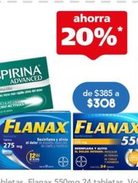 Oferta de Flanax - 550mg 24 Tabletas por $308 en Farmacia San Pablo