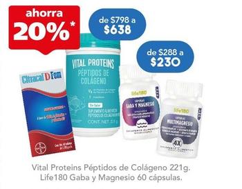 Oferta de Life180 - Gaba Y Magnesio 60 Capsulas por $230 en Farmacia San Pablo