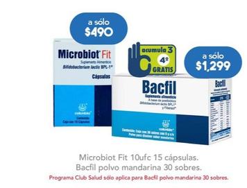 Oferta de Microbiot Fit - 10Ufc 15 Capsulas por $490 en Farmacia San Pablo
