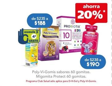 Oferta de Migomita - Protect 60 Gomitas por $190 en Farmacia San Pablo