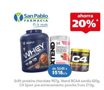 Oferta de Xtend - BCAA Sandia  por $518 en Farmacia San Pablo